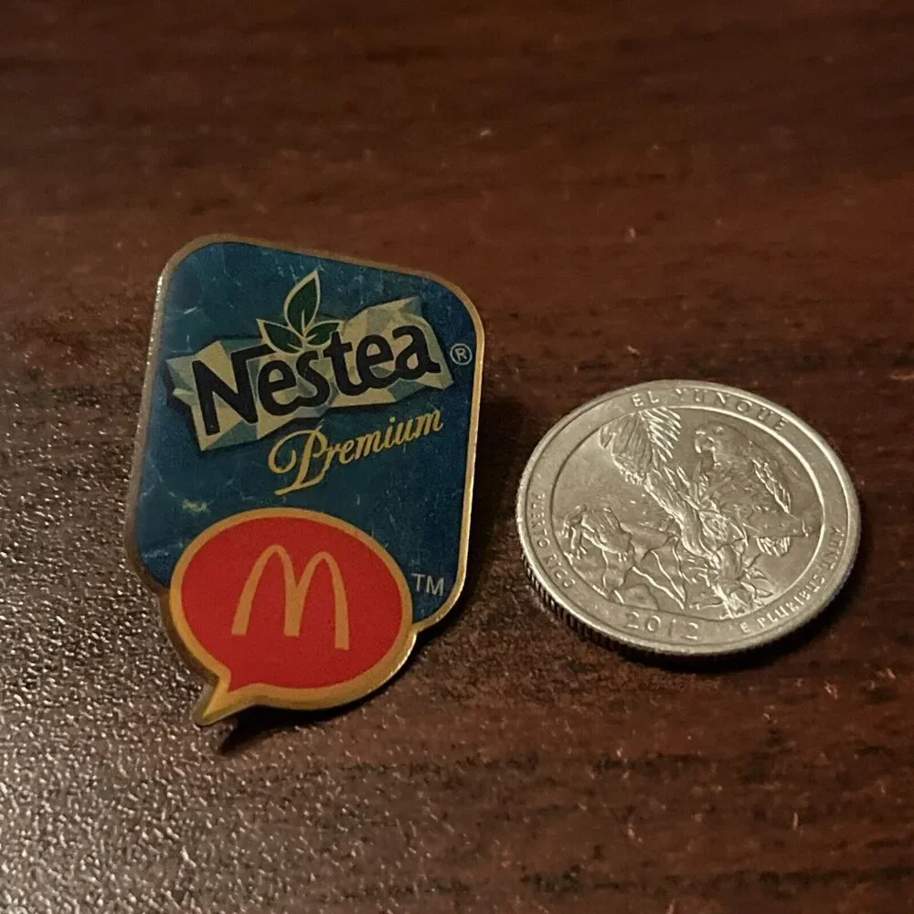 McDonald's Nestea Premium Tea‎ Employee Lapel Hat Pin